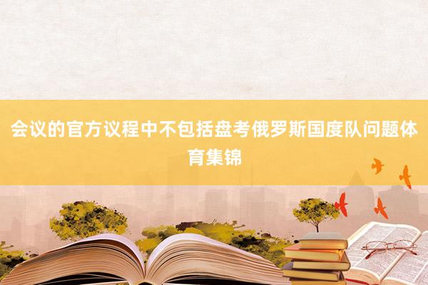 会议的官方议程中不包括盘考俄罗斯国度队问题体育集锦