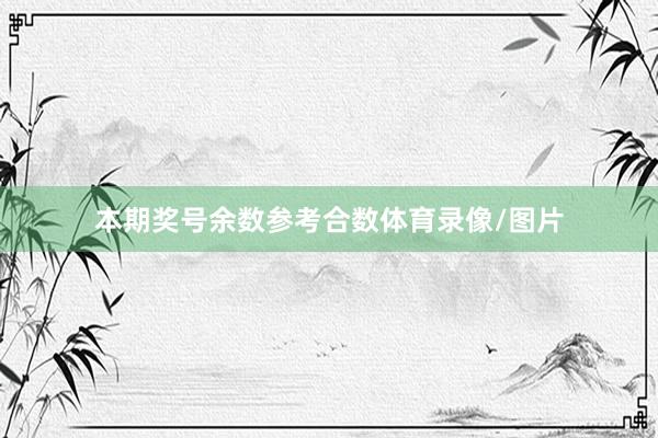 本期奖号余数参考合数体育录像/图片