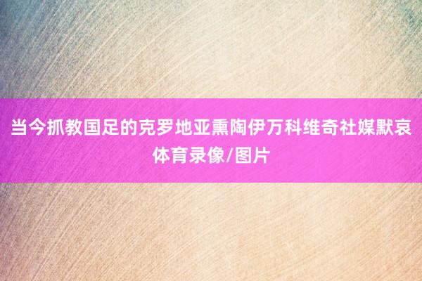 当今抓教国足的克罗地亚熏陶伊万科维奇社媒默哀体育录像/图片