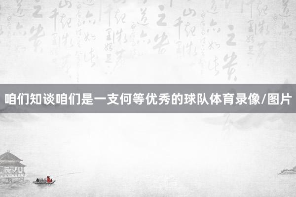 咱们知谈咱们是一支何等优秀的球队体育录像/图片