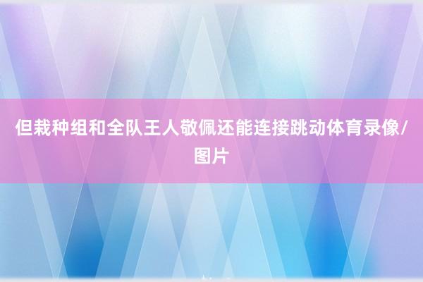 但栽种组和全队王人敬佩还能连接跳动体育录像/图片