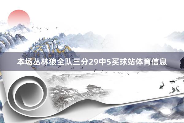 本场丛林狼全队三分29中5买球站体育信息