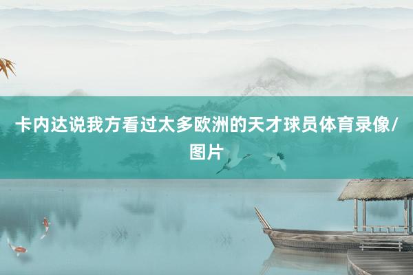 卡内达说我方看过太多欧洲的天才球员体育录像/图片