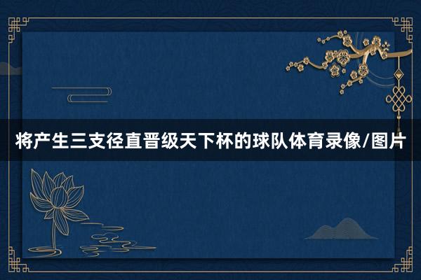 将产生三支径直晋级天下杯的球队体育录像/图片