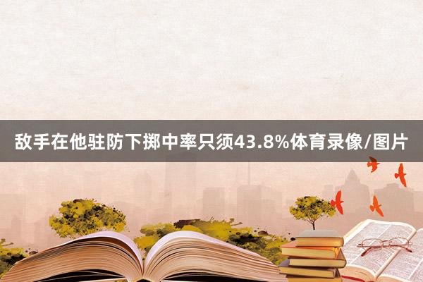 敌手在他驻防下掷中率只须43.8%体育录像/图片