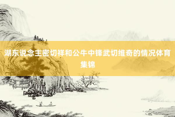 湖东说念主密切祥和公牛中锋武切维奇的情况体育集锦