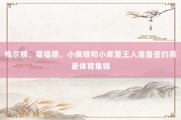 梅尔顿、霍福德、小佩顿和小库里王人准备签约英豪体育集锦