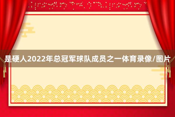 是硬人2022年总冠军球队成员之一体育录像/图片