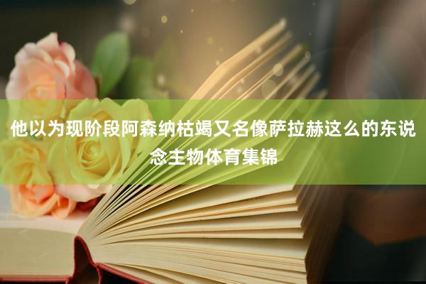 他以为现阶段阿森纳枯竭又名像萨拉赫这么的东说念主物体育集锦