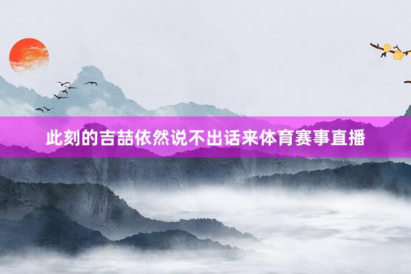 此刻的吉喆依然说不出话来体育赛事直播