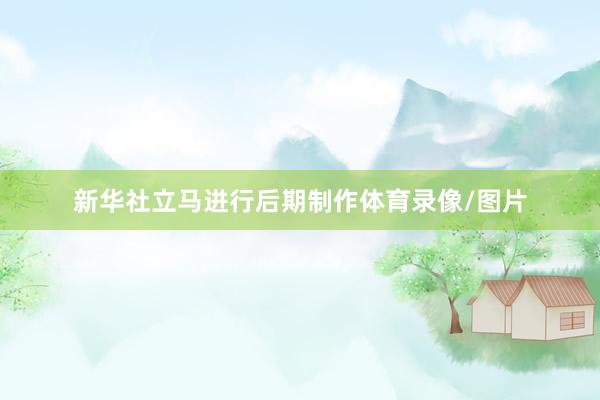 新华社立马进行后期制作体育录像/图片
