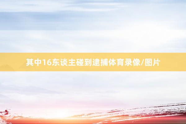 其中16东谈主碰到逮捕体育录像/图片