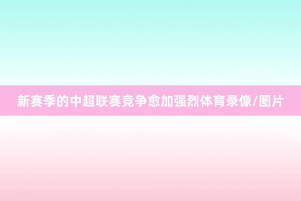 新赛季的中超联赛竞争愈加强烈体育录像/图片