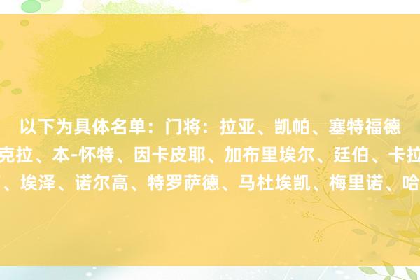 以下为具体名单：　　门将：拉亚、凯帕、塞特福德　　后卫：萨利巴、莫斯克拉、本-怀特、因卡皮耶、加布里埃尔、廷伯、卡拉菲奥里　　中场：厄德高、埃泽、诺尔高、特罗萨德、马杜埃凯、梅里诺、哈弗茨、苏维门迪、赖斯、谈曼　　先锋：萨卡、马丁内利、约克雷斯买球站体育信息