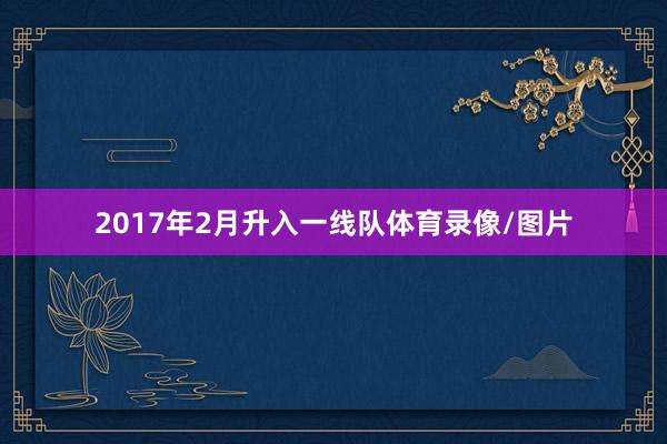 2017年2月升入一线队体育录像/图片