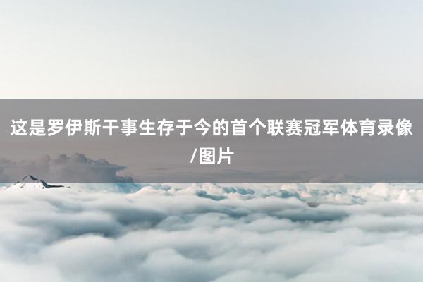 这是罗伊斯干事生存于今的首个联赛冠军体育录像/图片